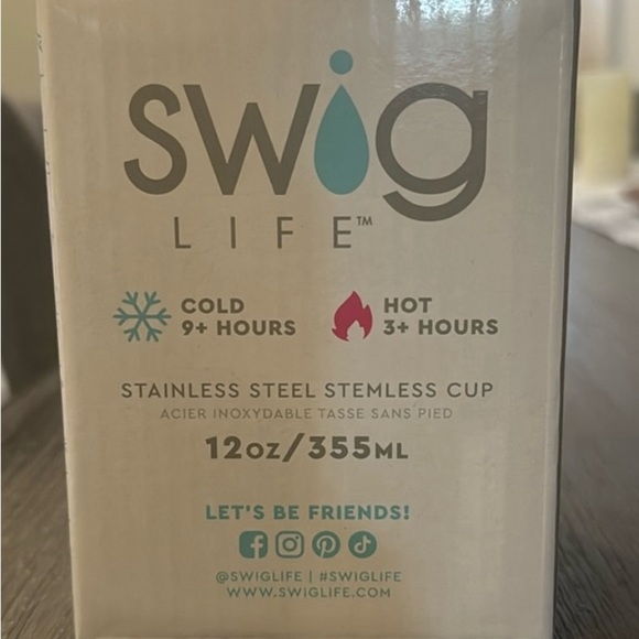 Swig Rose Gold Stainless Steel Stemless Cup - Picture 3 of 4